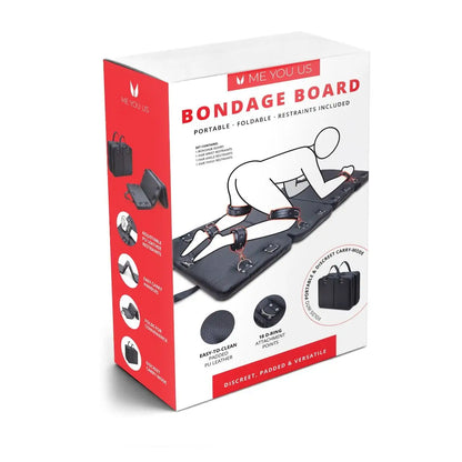 Me You Us BDSM Bondage Board With Restraints