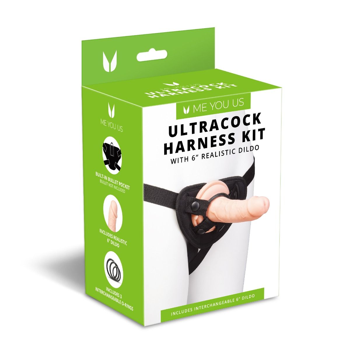 Me You Us Ultracock Harness Kit with a 6" Realistic Dildo