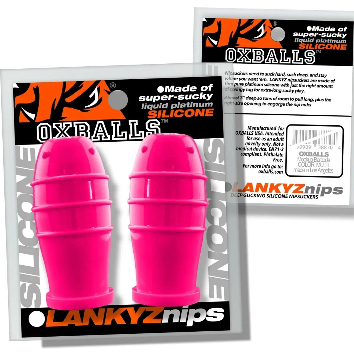 Oxballs Lankyz Liquid Silicone Nipple Suckers Pink