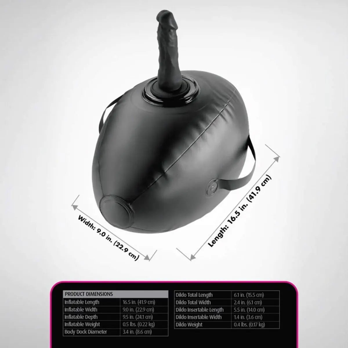 Fetish Fantasy Series Body Dock Inflatable Love Ball Black