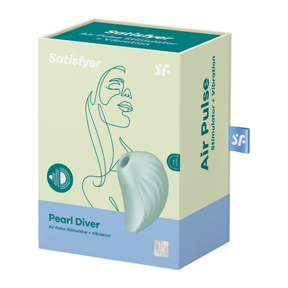 Satisfyer "Pearl Diver" Air Pulse Clit Suction - Mint