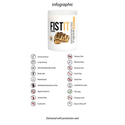 FIST IT Numbing Gel Water Based Lubricant 1000 ml