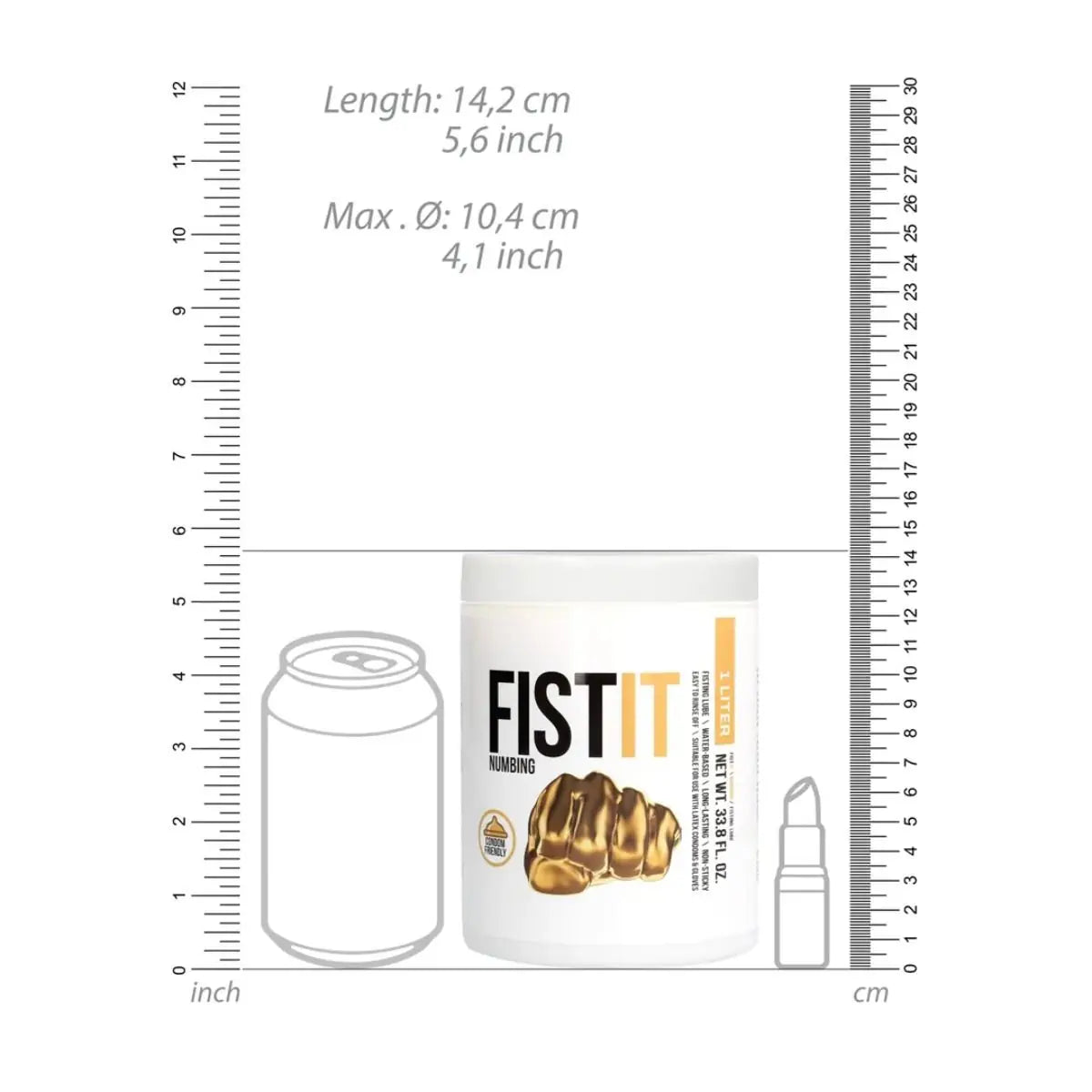 FIST IT Numbing Gel Water Based Lubricant 1000 ml