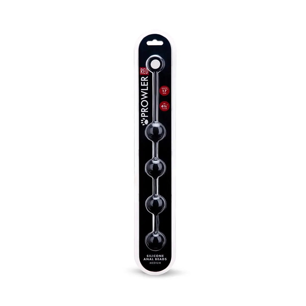 Prowler RED Medium Silicone Anal Beads