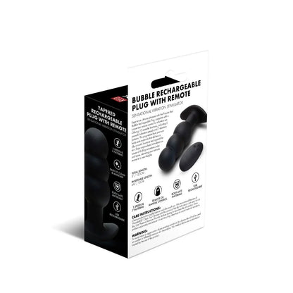 Prowler RED Bubble Rechargeable Butt Plug With Remote