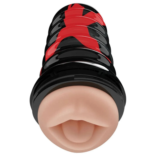 Pipedream "PDX Elite" Air Tight Oral Stroker Masturbator - Light/Black