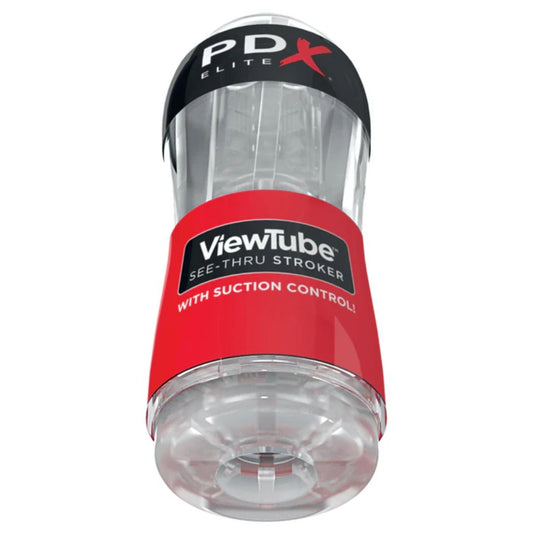 Pipedream "PDX Elite" ViewTube See-Thru Stroker Masturbator - Clear