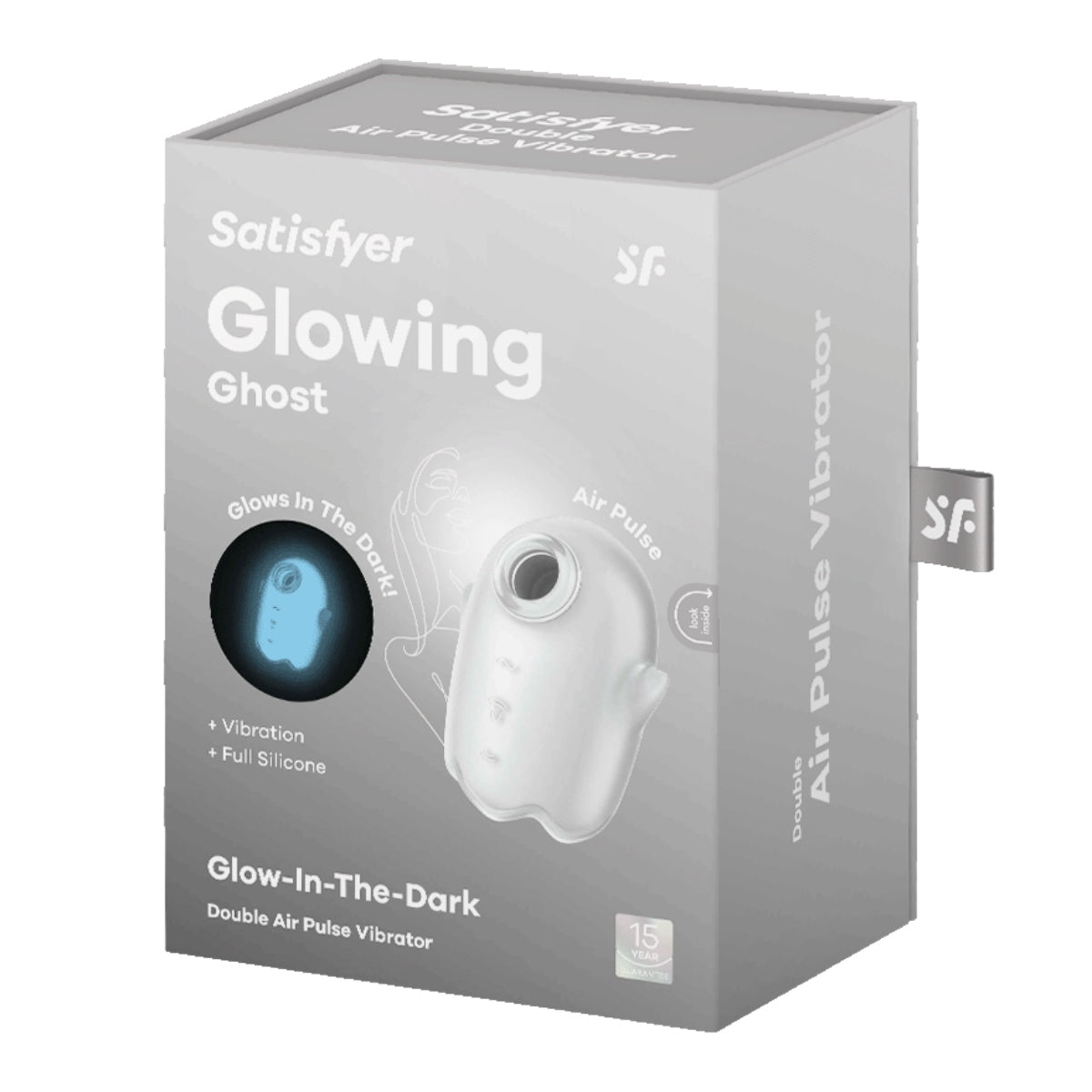 Satisfyer Glowing Ghost White Air Pulse Glow in the Dark Clitoral Stimulator