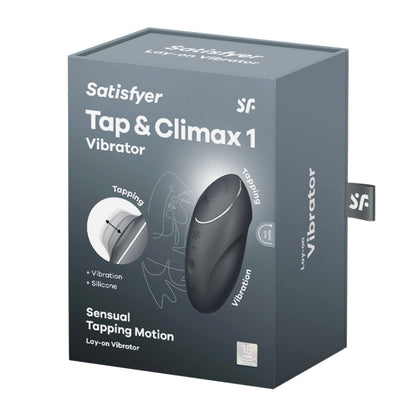 Satisfyer Tap & Climax 1 Lay On Clitoral Stimulator - Grey