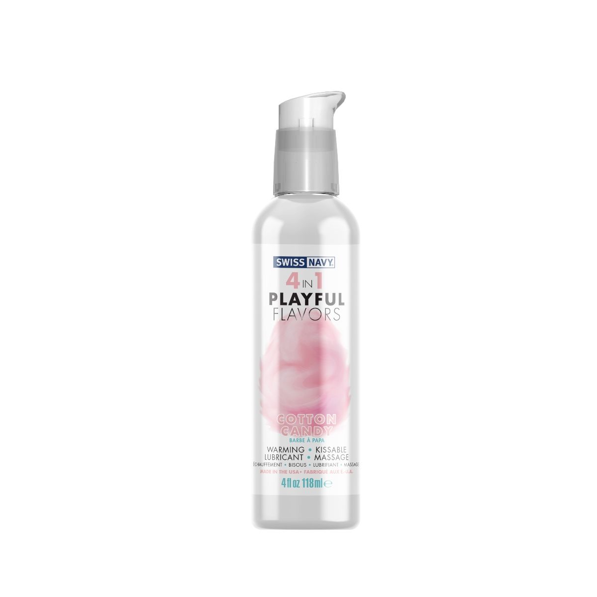 Swiss Navy 4 In 1 Cotton Candy Flavoured Water Based Lube 4oz