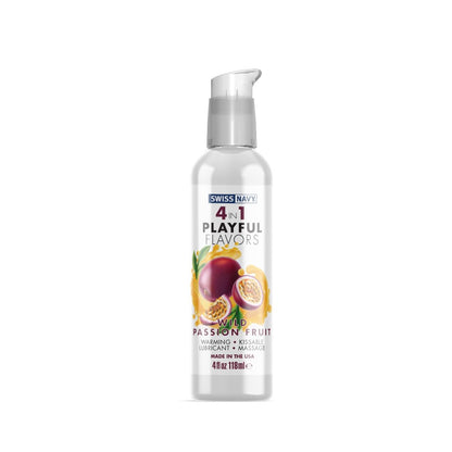 Swiss Navy 4 In 1 Wild Passion Fruit Flavoured Water Based Lube 4oz