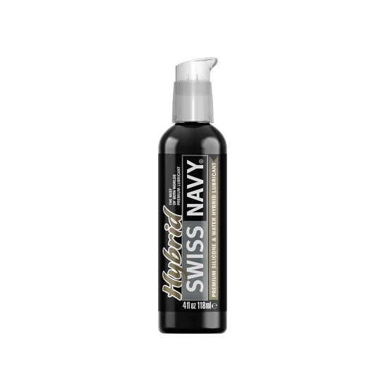 Swiss Navy Hybrid Premium Silicone and Water Based Lubricant 4oz