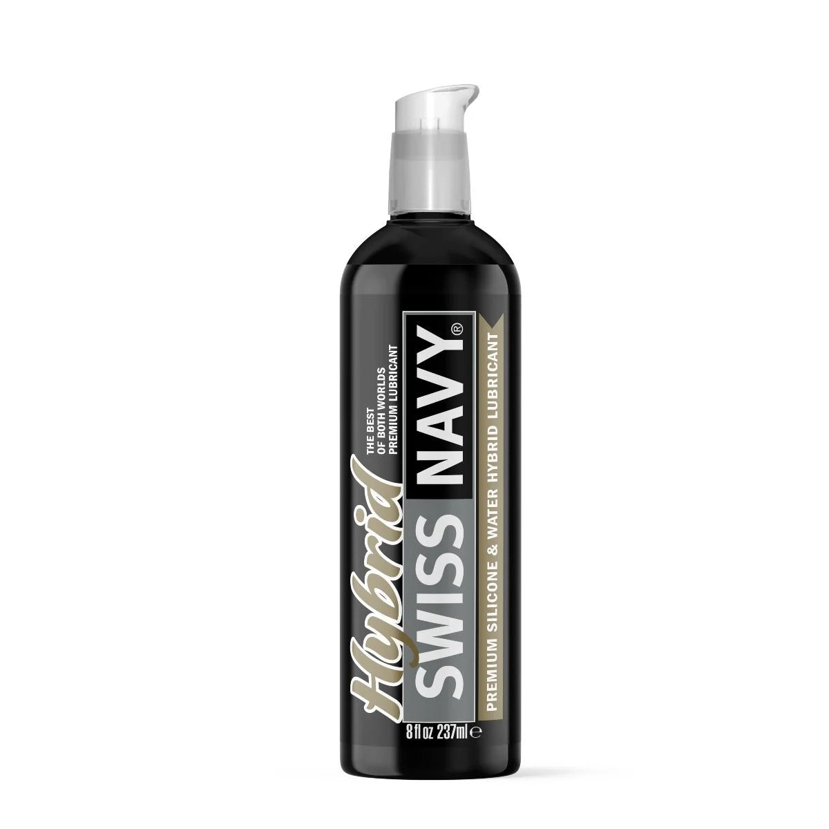 Swiss Navy Hybrid Premium Silicone and Water Based Lubricant 8oz