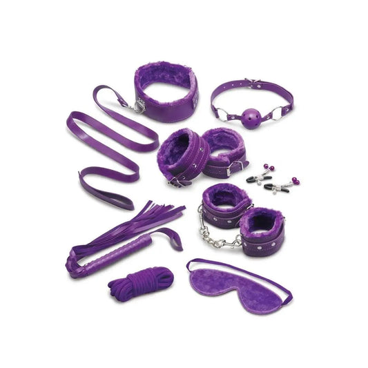 Whipsmart Fuzzy Collection Everything You Need 12 Piece Bondage Kit