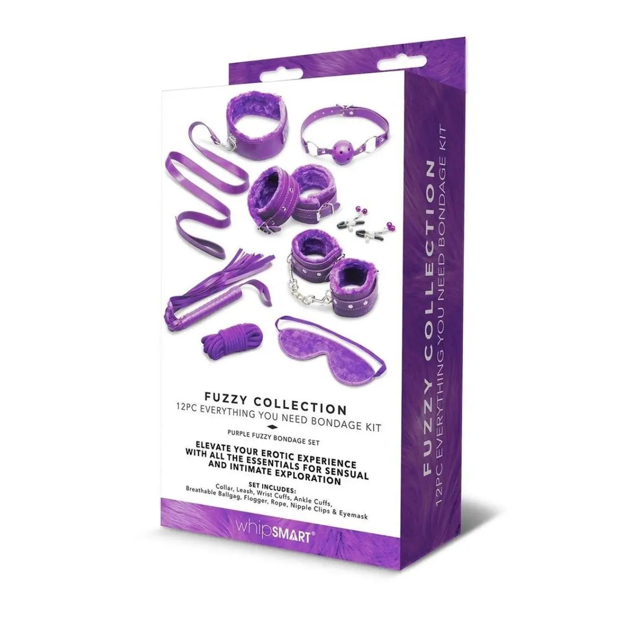 Whipsmart Fuzzy Collection Everything You Need 12 Piece Bondage Kit