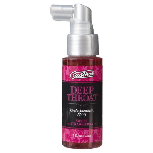 Goodhead Deep Throat Spray Strawberry Transparent