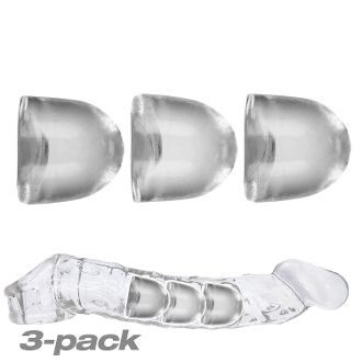 OXBALLS ADJUSTFIT Insert 3 pack clear