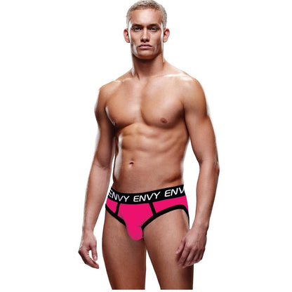 SOLID ENVY JOCK - PINK/BLACK - M/L