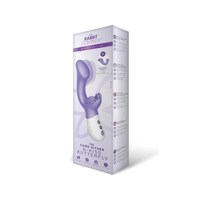 The Rabbit Company The Come Hither G-Kiss Butterfly Vibrator Purple