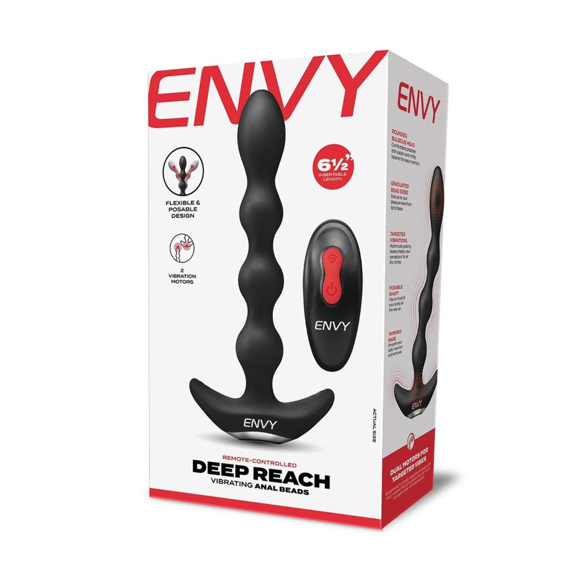 ENVY REMOTE 4 BEAD VIBRATING ANAL BEADS