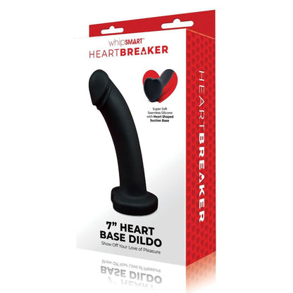 Whip Smart HEARTBREAKER 7" SILICONE DILDO HEART BASE