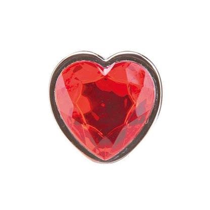 Whipsmart Heartbreaker Heart Crystal Metal Butt Plug Small 2.5 Inch