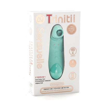 Nu Sensuelle Trinitii 3 in 1 Suction Tonuge Vibe Blue