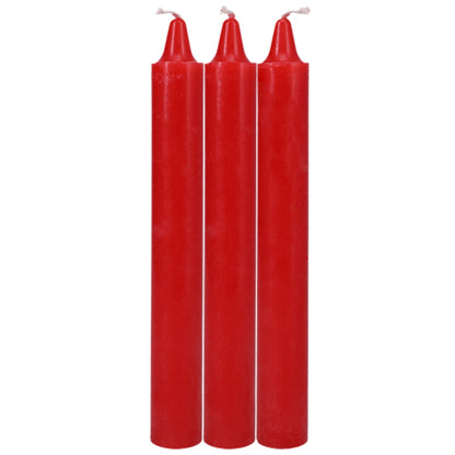 Japanese Drip Candles - 3 Pack Red