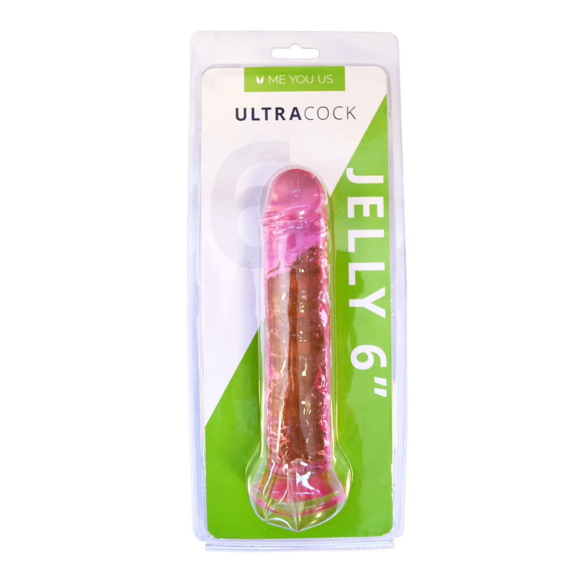 Me You Us Ultra Cock Pink Jelly Dong (6")