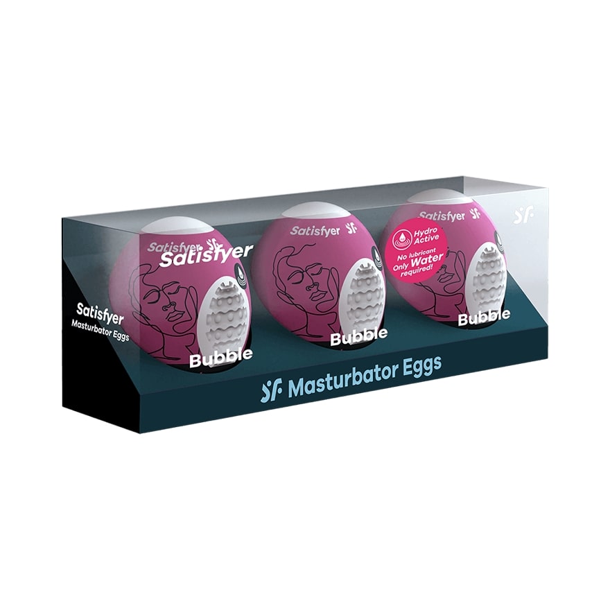 Satisfyer Masturbator Egg 3er Set Bubble