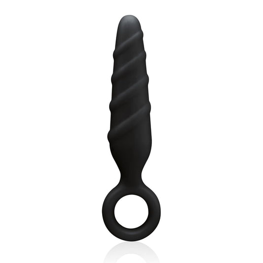 Nanma Dark Stallions Silicone Butt Plug Black 3.5in