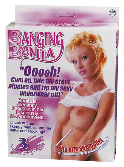 Nanma Banging Bonita Life Size Love Doll With 3 Penetrating Holes Pink