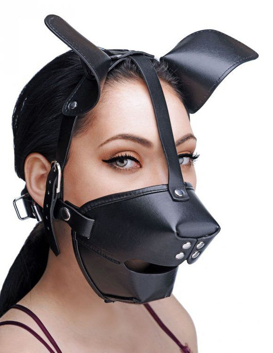 Pup Puppy Play Hood + Breathable Ball Gag