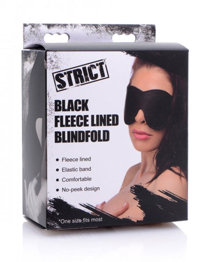 Black Fleece Lined Blindfold