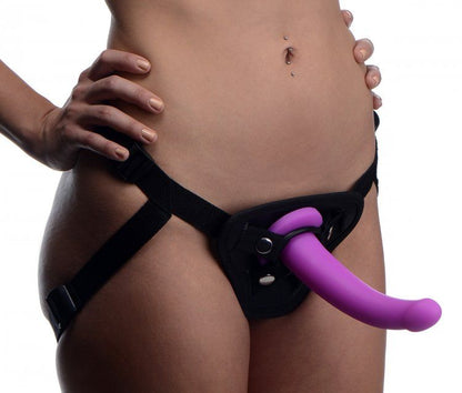 Navigator Silicone G-Spot Dildo with Harness