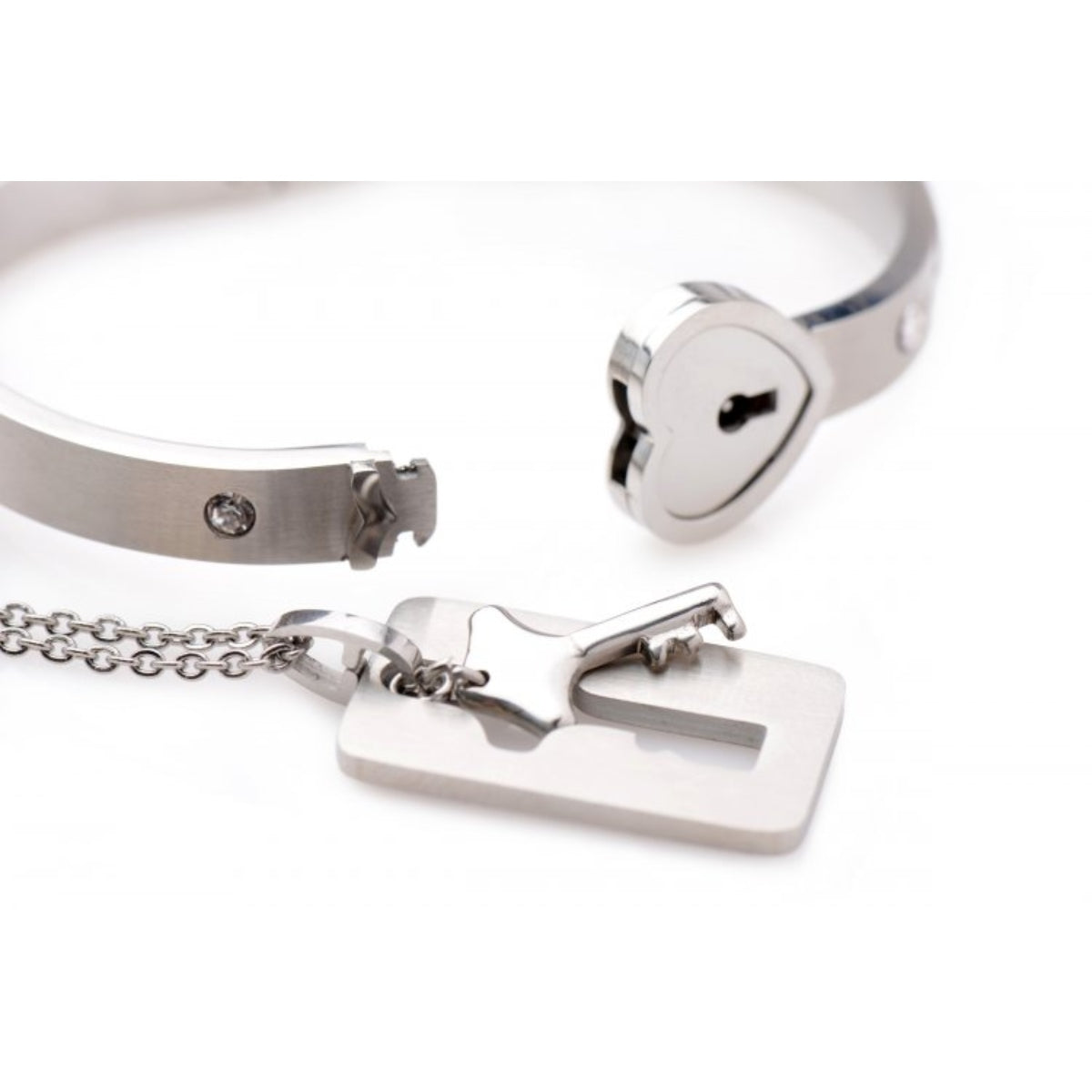 Master Series Cuffed Locking Bracelet & Key Necklace