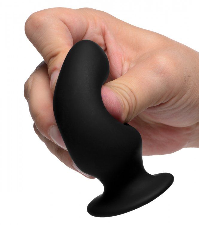 Squeezable Silicone Anal Plug - Small