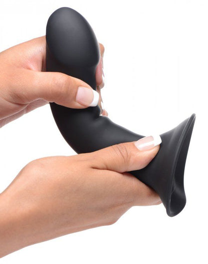 Squeezable Phallic Dildo - Black