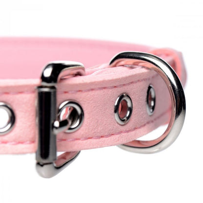 Master Series Sugar Kitty Cat Bell Collar Pink Silver