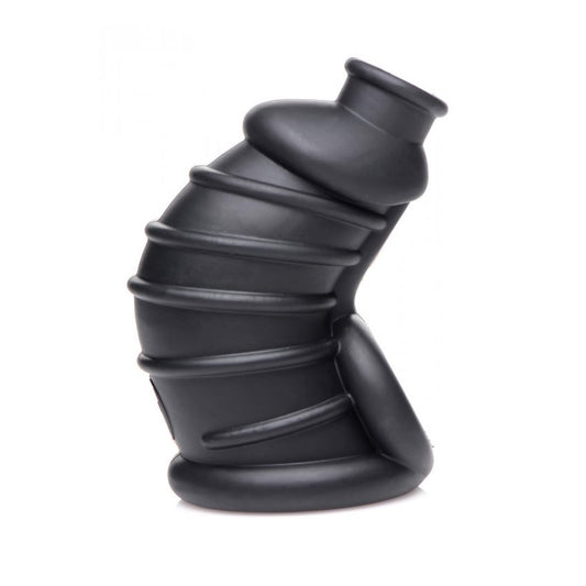 Master Series Dark Chamber Silicone Chastity Cage