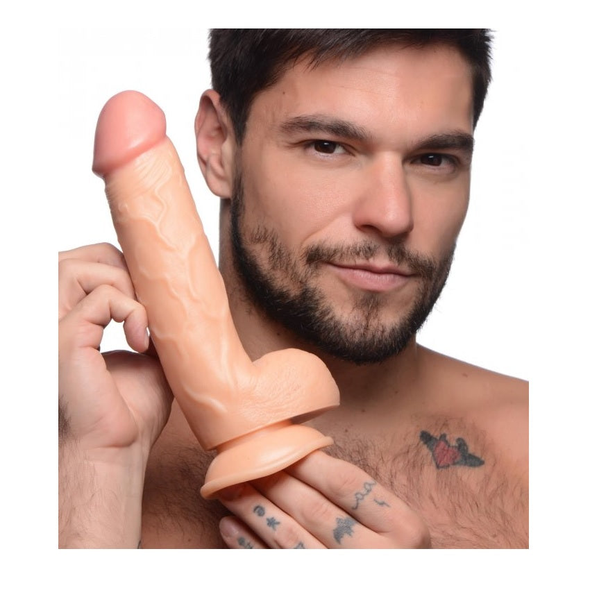 Pop Peckers Dildo With Balls Light (8.25”)