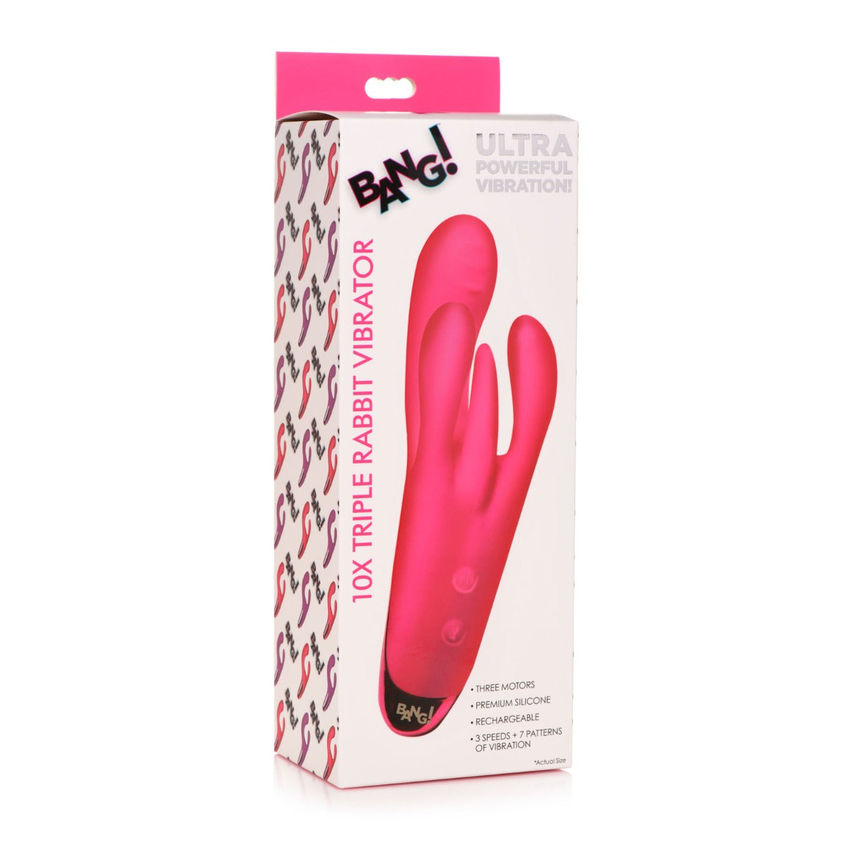 BANG! Triple Rabbit Vibrator Pink