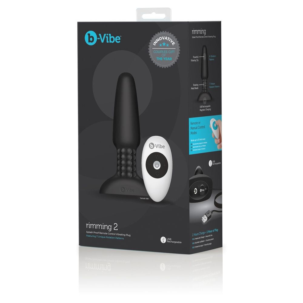 b-Vibe Rimming Plug Black