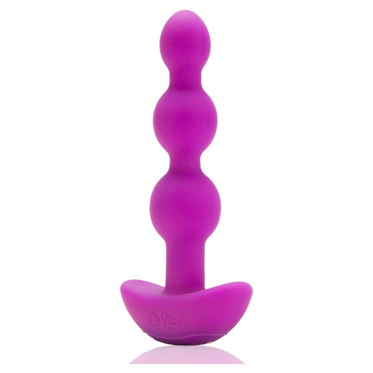 b-Vibe Triplet Anal Beads Fuchsia/Silver