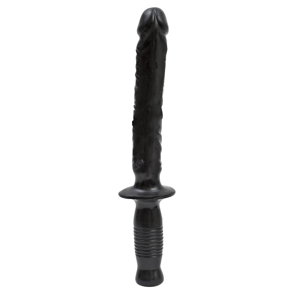 Doc Johnson Classic Man Handler Dildo Black 14.5in