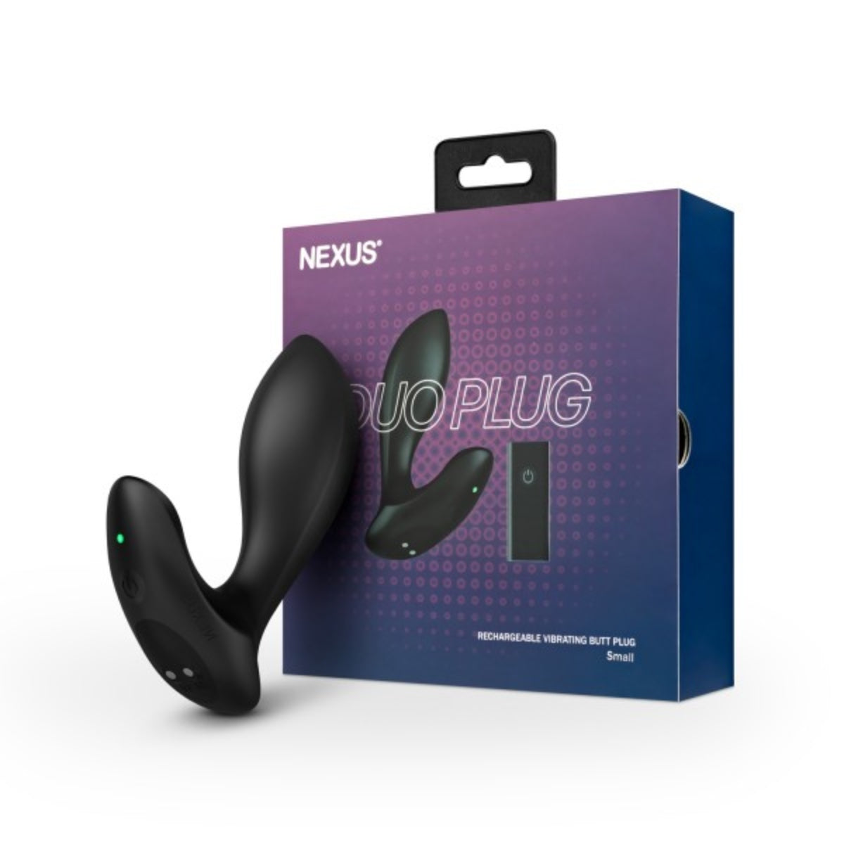 Nexus Duo Remote Control Beginner Butt Plug Black Small