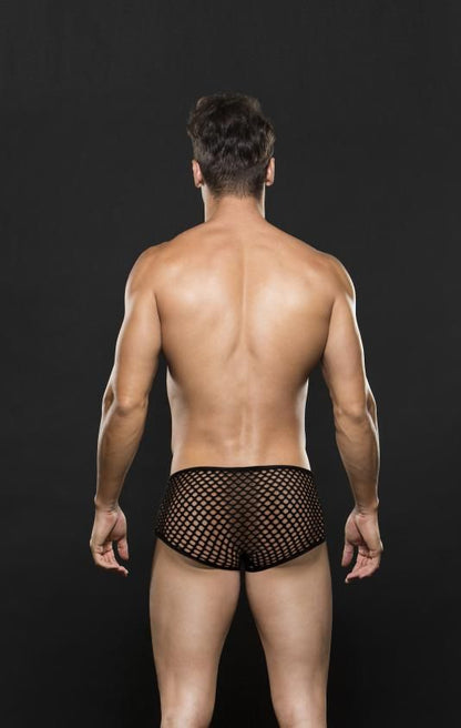 Envy MODERN FISHNET TRUNK Black M/L