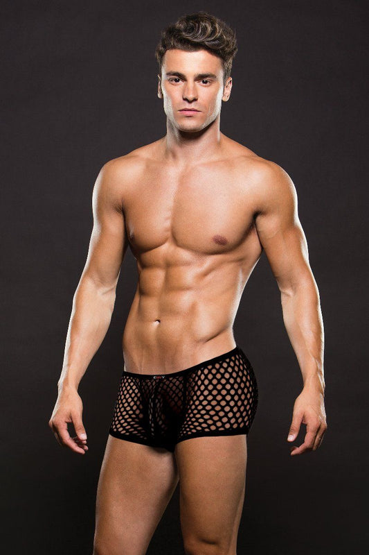 Envy MODERN FISHNET TRUNK Black M/L