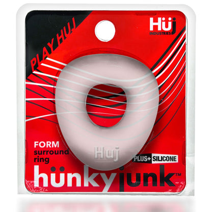 Hunkyjunk Form Silicone Cock Ring Clear Ice