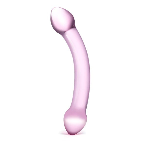 Glas Double Trouble Dildo Purple (7.25")